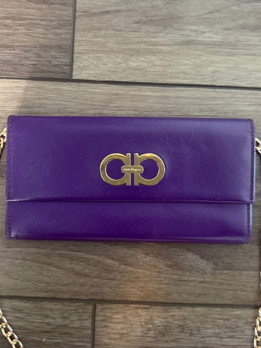 Salvatore Ferragamo Gancini Continental Wallet Brand New